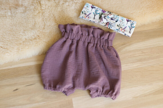 Bloomers Musselin Haarband Outfit handgenäht Kinder GROW & FLY