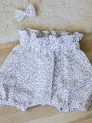 Bloomers Musselin selbsgenähte Kinderkleidung GROW & FLY